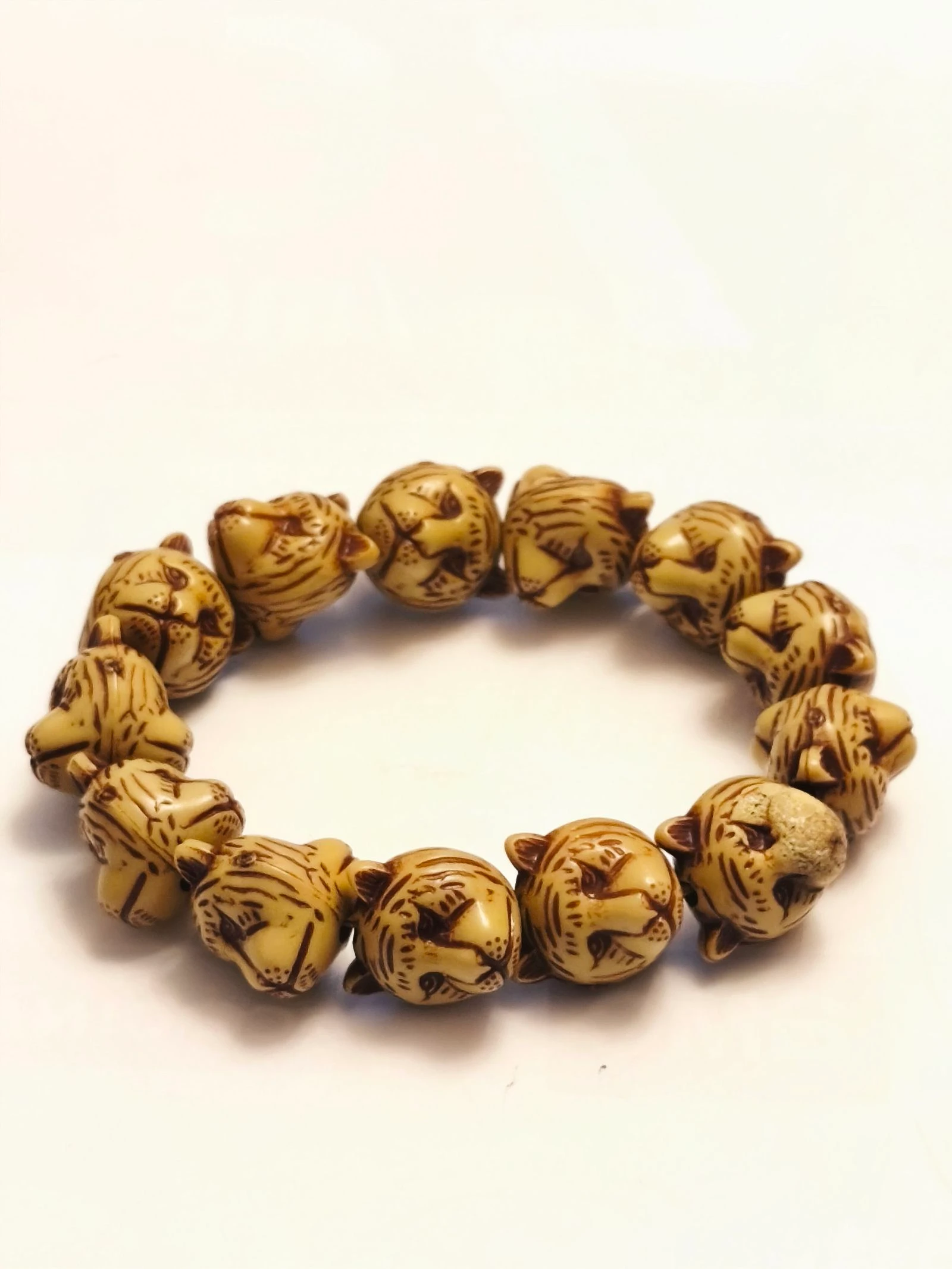 Pulsera cabezas de tigres asiaticos